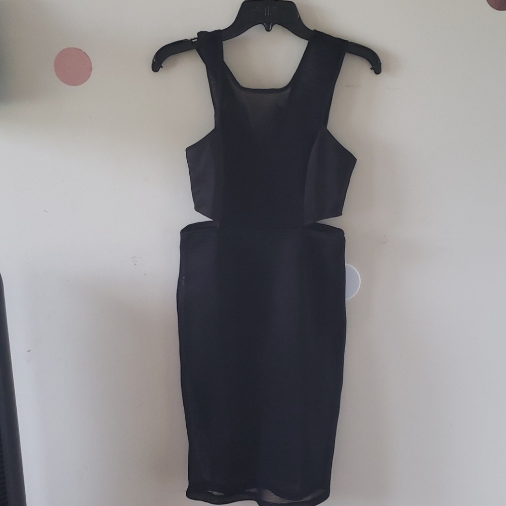 Black dress,zip up
